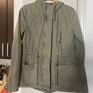 Olive Green Military Style Jacket